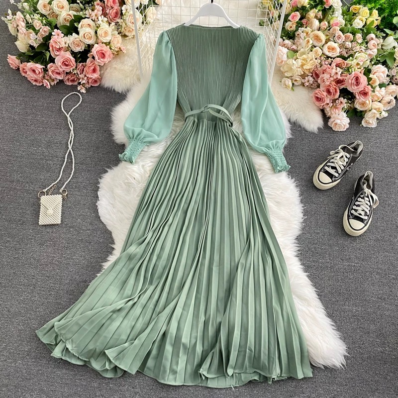 Flying high with you pleated dress FD98 images